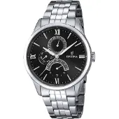 Festina Montre homme Retrograde analogique à quartz en acier inoxydable argenté UF16822/4