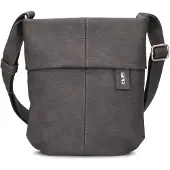 Zwei Sac à bandoulière 'Mademoiselle' gris foncé