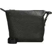 Mandarina Duck Mellow : sac bandoulière en cuir, 28 cm (noir)