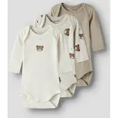 Name it Barboteuse / body beige / écru / beige foncé / marron