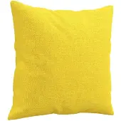 vidaXL Ensemble de canapés 3 pièces avec coussins Tissu jaune clair