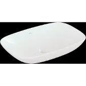 Villeroy & Boch VB Aufsatzwaschbecken Loop&Friends 620x 420mm Rechteck mit Überlauf Weiß Alpin