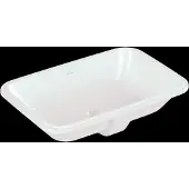 Villeroy & Boch Architectura lavabo encastré par le dessous - 62x42x18cm - Rectangulaire avec trop-plein Blanc Alpin brillant Ceramic+ 5a7760r1