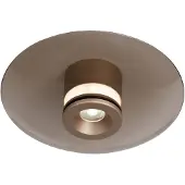 Lucide SANTIAGO – Plafonnier encastré – Ø 23 cm – LED avec variateur – Température de couleur réglable (CCT) – 1x10 W 2700 K/4000 K – Ambré | Premium