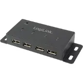 Logilink Hub USB 2.0, 4 ports, pour montage mural