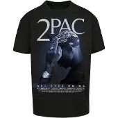 Mister tee T-Shirt 'Camiseta upscale negra 2pac fck the world oversized tee 6' noir