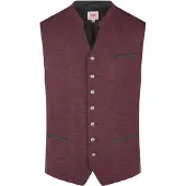 Spieth & Wensky Gilet folklorique 'Halbach' rouge foncé
