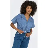 ONLY Chemisier 'ONLPaula' bleu denim
