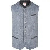 Spieth & Wensky Gilet folklorique 'Herwin' bleu