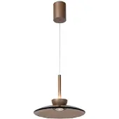 Lucide Suspension à LED en verre Santiago Ø 32cm - champagne