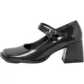 Art pour femme. 117041101003_001 Chaussures en cuir 1704 Verona noir (38), 5 à 8 cm, Boucle, Casuel, Classique