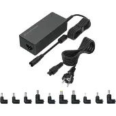 Conceptronic OZUL08B10 : Alimentation universelle pour ordinateur portable , incluant 10 adaptateurs, 90W