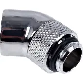 Alphacool Adaptateur coudé 45° tournant G1/4 M sur G1/4 F, Raccord, Argent