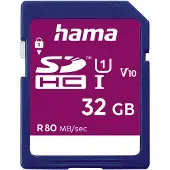 Hama 124135 Carte mémoire SecureDigital HC, classe 10, 32 GB