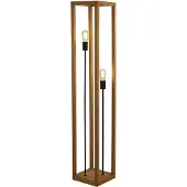 Searchlight Lampadaire Carré En Bois De Bambou Tressé 2Lt