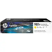 HP 981Y - à rendement extrêmement élevé - jaune - originale - PageWide - cartouche d'encre