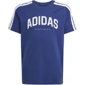 Adidas T-Shirt fonctionnel 'CODES COLLEGIATE' bleu foncé / blanc