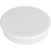 Franken aimants puissants , ronds, jusqu'à 2,5 kg, vernis spécial, Ø 38 mm, plastique, blanc, 10 pièces
