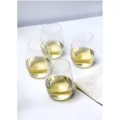 MIKASA Ensemble De 4 Verres à Vin Sans Pied En Cristal Gravé