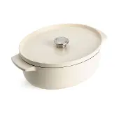 KitchenAid CC006062-001, 5,6 l, couleur crème, fonte, céramique, électrique, gaz, halogène, induction, cocotte, cocotte avec couvercle