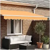 vidaXL Tissu de remplacement pour tablier d'auvent en polyester