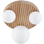 LINDBY Plafonnier , Mori, dimmable, Bois, Salon / séjour, Moderne