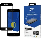 3MK HardGlass Max for iPhone 8 black frame (1 pcs, Apple iPhone 8), Téléphone portable : film de protection, Transparent, Noir