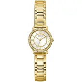 GUESS Montre à affichage analogique 'Lady G' or / transparent / blanc