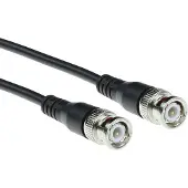 ACT RG-58 Patch cable black 50 Ohm 0,25 m