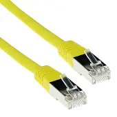ACT ADVANCED CABLE TECHNOLOGY Câble de raccordement CAT6A jaune de 2 mètres LSZH SFTP avec connecteurs RJ45