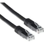 ACT Câble patch CAT6 LSZH U/UTP noir de 5 mètres avec connecteurs RJ45. Cat6 u/utp lszh noir 5.00m (U/UTP, CAT6, 5 m)