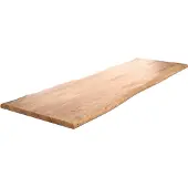 DELIFE Plateau-de-table-à-manger Edge 300x100cm XL acacia nature Live-Edge