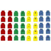 Softee Numbered 11-15 Training Bib 5 Units Rouge Youth Homme