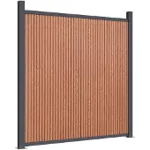 vidaXL Élément de clôture brun 1737x186 cm WPC