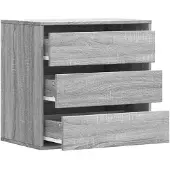 vidaXL Commode Gris Sonoma 60x41x58 cm Bois composite