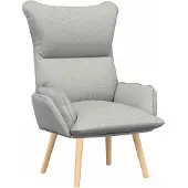 vidaXL fauteuil Gris nuage 69 x 74 x 93 cm Tissu Sherpa