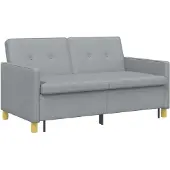 vidaXL Canapé-lit convertible , tissu vert clair