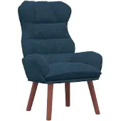 vidaXL fauteuil Bleu 69 x 74 x 93 cm Velours