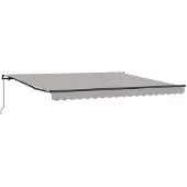 vidaXL Store extensible gris clair 400 x 350 cm