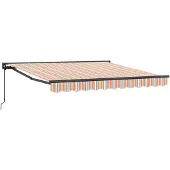 vidaXL Cadre de store bleu et orange 350 x 250 cm