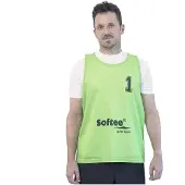 Softee Numbered 16-20 Training Bib 5 Units Vert Senior Homme