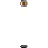 Lyora Lampadaire Sianna noir avec or