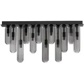 Lyora Plafonnier design Gustave Noir 12 lumières