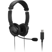 Kensington K33065WW écouteur/casque Avec fil Arceau Bureau/Centre d'appels USB Type-A Noir