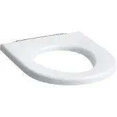 Laufen Pro Siège de WC sans couvercle, accessible aux personnes à mobilité réduite, charnières en acier inoxydable, blanc, 1 pièce.