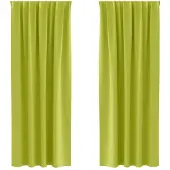 vidaXL Rideaux occultants à œillets, 2 pièces, vert, 245 x 140 cm