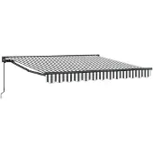 vidaXL Cadre de store anthracite et blanc 300 x 250 cm