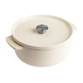 KitchenAid - Marmite en fonte 5,2 L Crème d'amande