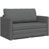 vidaXL Canapé-lit 110cm gris foncé Tissu