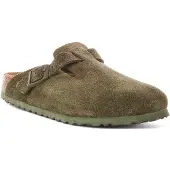 Birkenstock Mule 'Boston' vert foncé